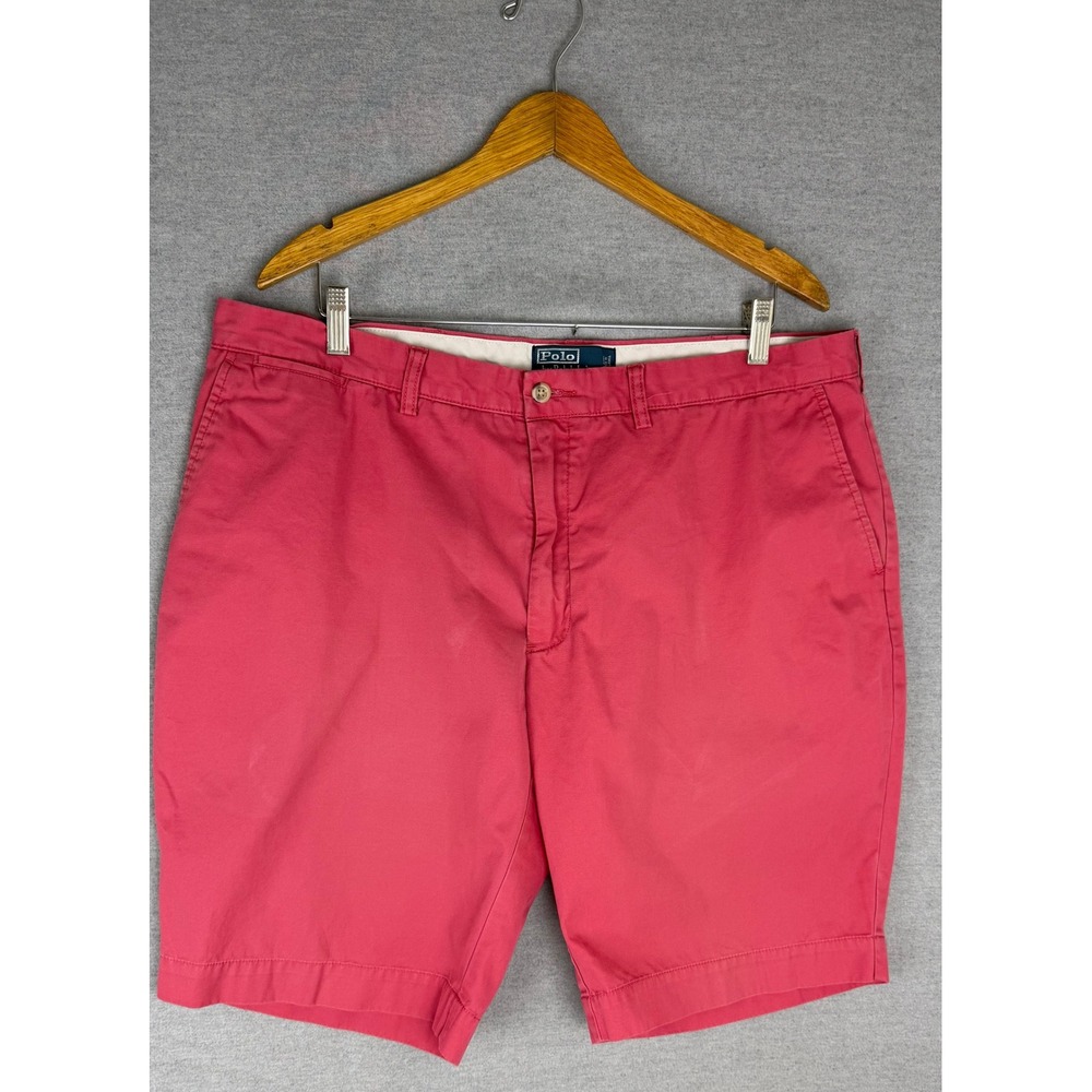 Polo Ralph Lauren Mens Classic Chino Shorts Raspberry Pink 100% Cotton 37x10
